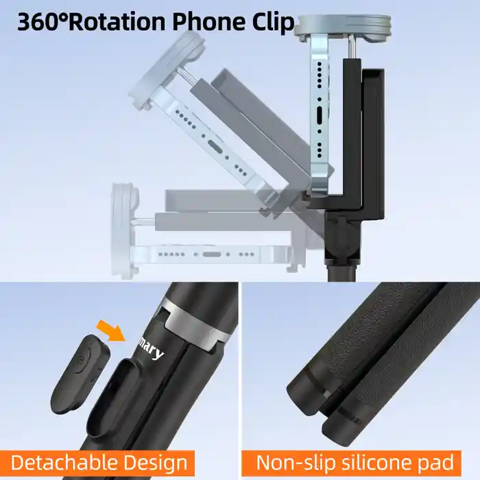 JMARY KT-259 Camera Phone Selfie Stick and Mini Tripods with Remote Shutter